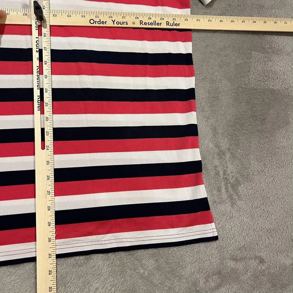 RLX Ralph Lauren Polo Shirt Mens XL Blue Red White Stripe Golf USA